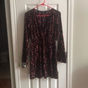 Floral faux wrap dress from Express